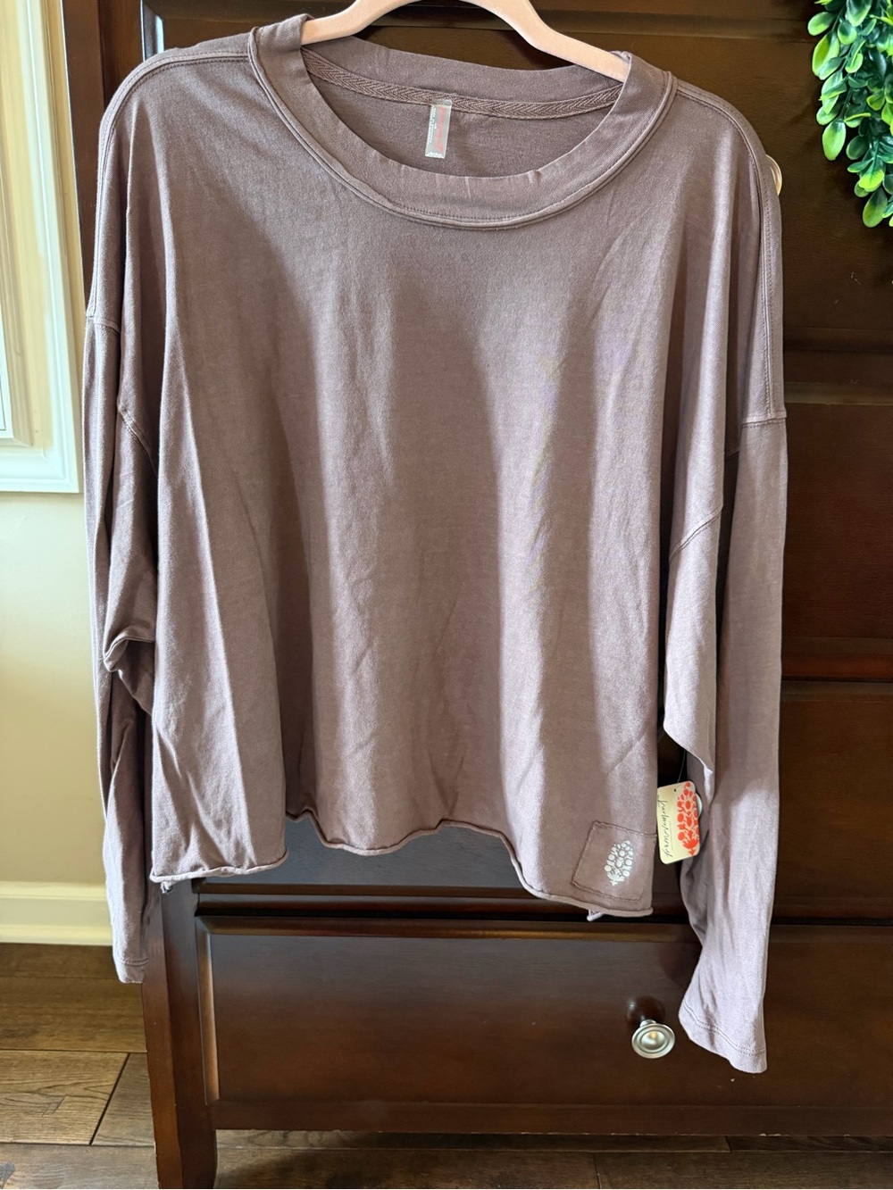 FP Movement by Free People Relaxed Long-Sleeve Top in Cocoa